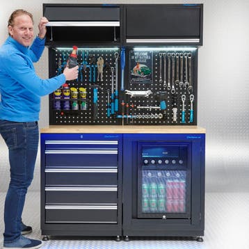 Datona Werkplaatsinrichting PREMIUM eiken werkblad met, Doe-het-zelf en Bouw, Werkbanken, Ophalen of Verzenden, Nieuw