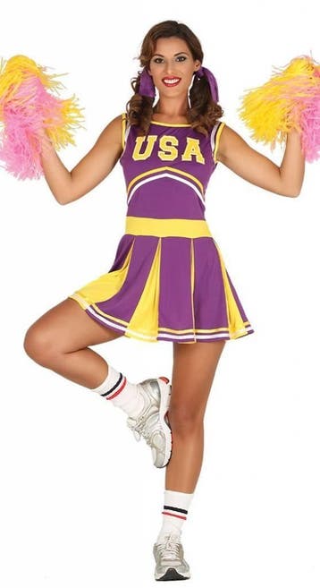 Cheerleader Pak Paars, Verzenden, Nieuw