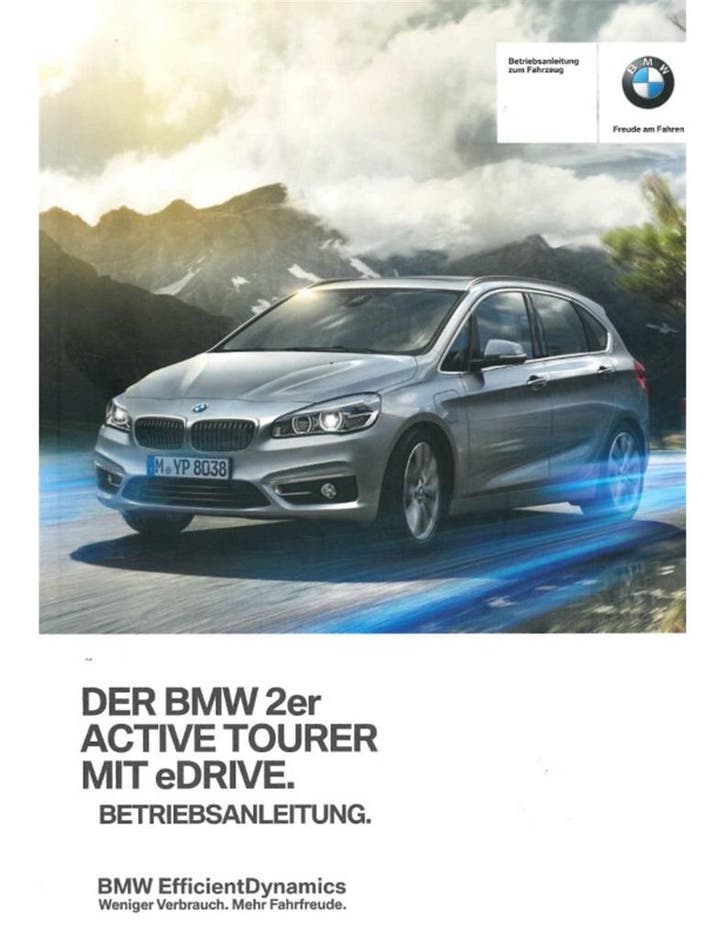 2015 BMW 2 SERIE ACTIVE TOURER EDRIVE INSTRUCTIEBOEKJE, Autos : Divers, Modes d'emploi & Notices d'utilisation