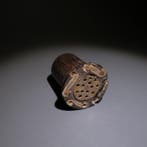 Huari, Peru Hout, parelmoer Tamba - Oorbel. 3,1 cm