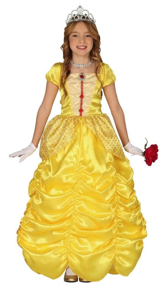 Prinsessen Jurk Kind Geel, Kinderen en Baby's, Carnavalskleding en Verkleedspullen, Nieuw, Verzenden