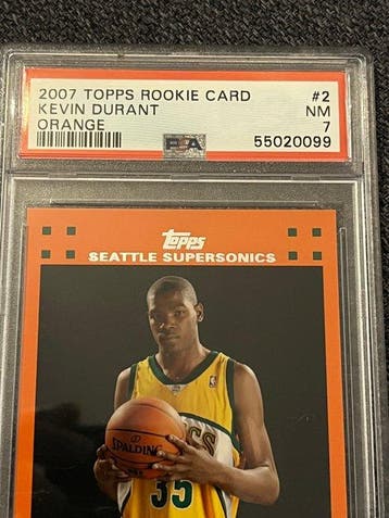 2007/08 Topps Kevin Durant #2 Rookie-kaart, Parallel card -, Verzamelen, Nieuw