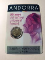 Andorra. 2 Euro 2020 Ibero-American Summit + 50 Years of, Postzegels en Munten