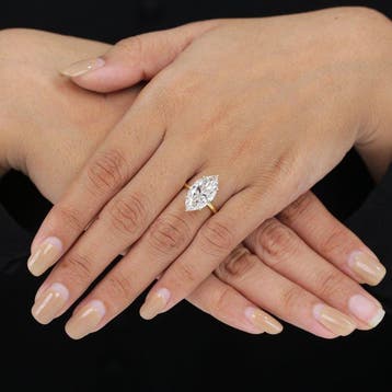 Zonder minimumprijs - Ring - 14 karaat Geel goud - 6.08ct., Nieuw
