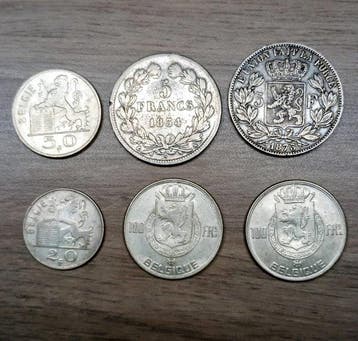 . België, Frankrijk Collection of coins incl. silver (Zonder