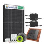 Zonnepanelen pakket voor schuindak - 1.4 kW - 2x 700, Ophalen of Verzenden