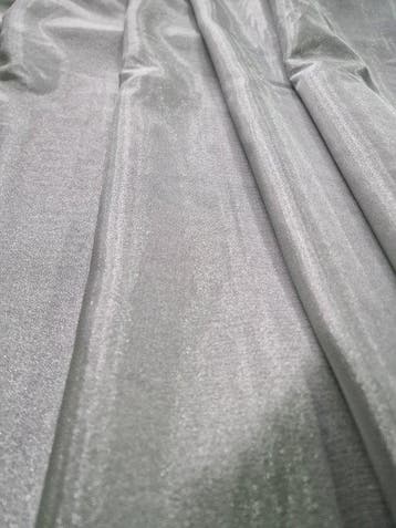 Verfijnde chique stof, kleur grijs met glitter. - Textiel -