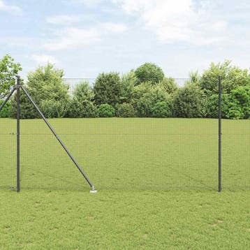 vidaXL Gelast Draadhek met Spikes 12 x 1,5 m PVC-gecoate, Verzenden, Nieuw