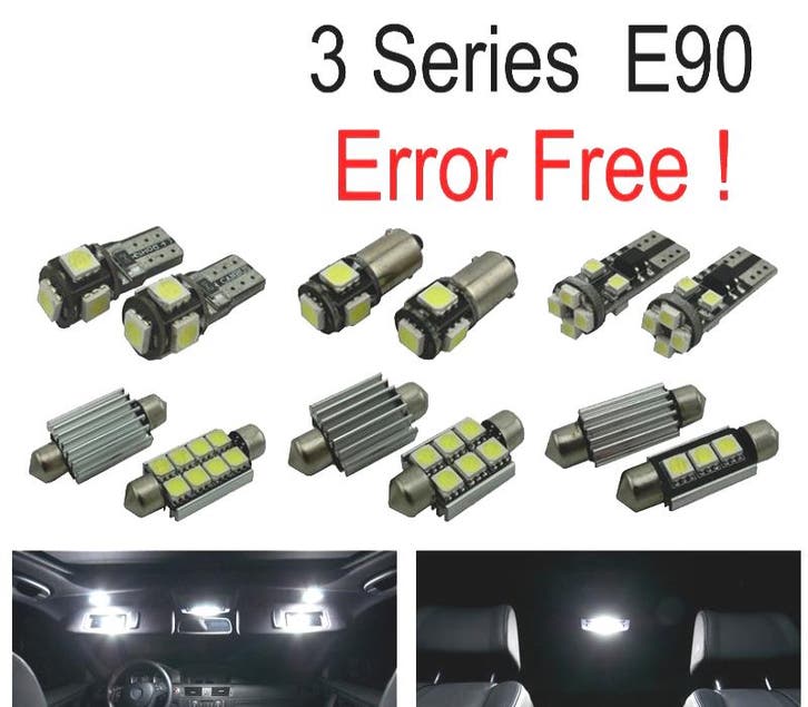 KIT 17 AMPOULES LED INTÉRIEUR POUR BMW SÉRIE 3 E90 BERLINE 3, Autos : Pièces & Accessoires, Éclairage, Envoi