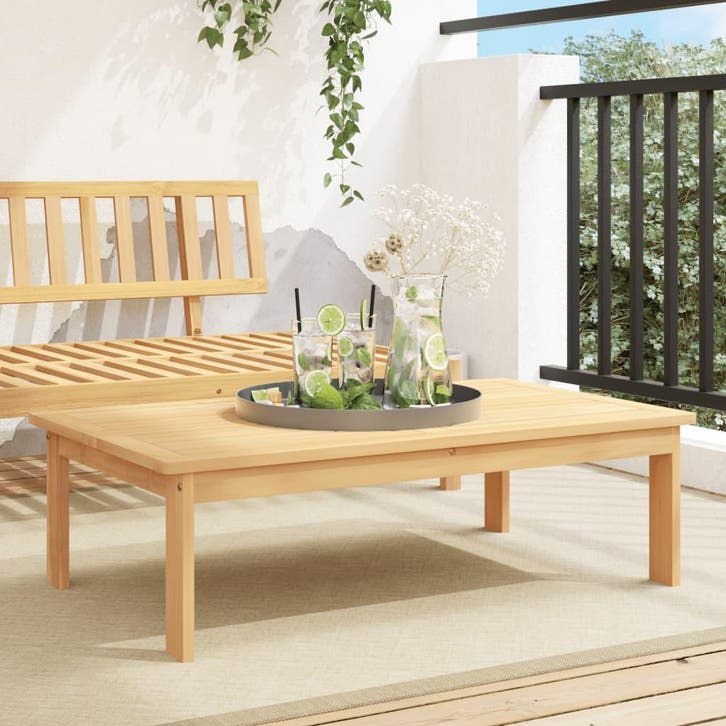 vidaXL Tuintafel 100x60x30 cm massief acaciahout, Tuin en Terras, Tuinsets en Loungesets, Nieuw, Verzenden