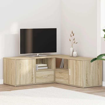 vidaXL Hoekkast 200x40x45 cm bewerkt hout sonoma, Verzenden, Nieuw