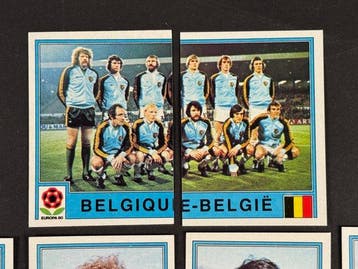 1980 Panini #160/175 Europa 80 - Belgium complete team - 16, Nieuw