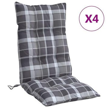 4 coussins chaise gris - Stock limite, jusqua epuisement, Verzenden