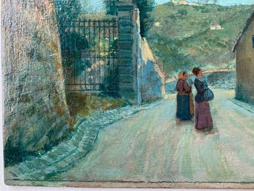 Giovanni Lessi (1852-1922) - Paesaggio toscano