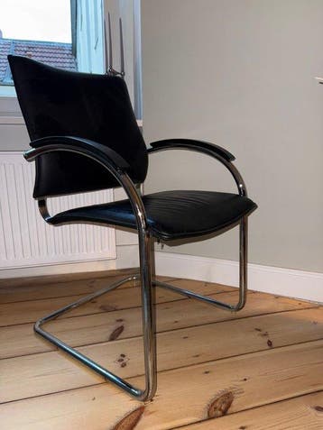 Thonet - Stoel (2) - S78-S79 - Leder, Staal - Vintage