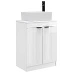 vidaXL Badkamer Vanity met Wastafel Hoogglans Wit 54 x 35 x, Verzenden, Nieuw