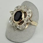 Zonder minimumprijs - Ring - 9 kt. Geel goud, Zilver -
