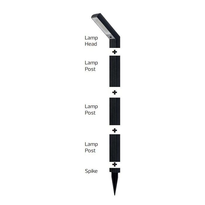 HLW LED KEOPS 3CCT Solar Lichtpaal | 3000K / 4000K / 6500K |, Tuin en Terras, Buitenverlichting, Nieuw, Verzenden