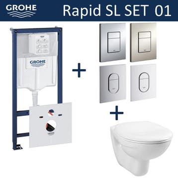 Grohe Rapid SL Toiletset set01 Basic Smart met Grohe Arena, Ophalen of Verzenden, Nieuw, Overige typen