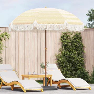 vidaXL Strandparasol 205 x 205 x 210 cm Polyester en Staal, Verzenden, Nieuw