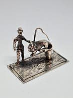 Figurine - Silver Miniature Lion Tamer - Argent 835