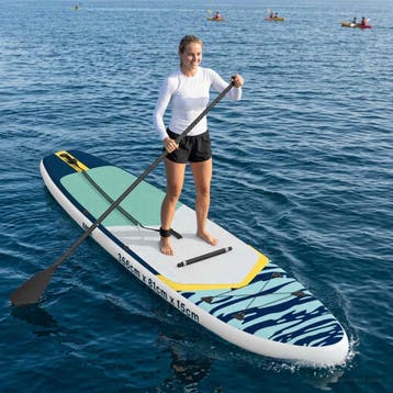 vidaXL SUP Board met Zit 2-in-1 APEX 366 x 81 x 15 cm Blauw, Verzenden, Nieuw