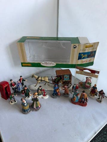 Lemax - Beeldje, bakkers paard en wagen e.a - 0 cm -, Diversen, Nieuw