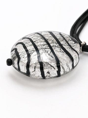 Murano-glas, Zilver - Ketting met hanger - Murano-glas