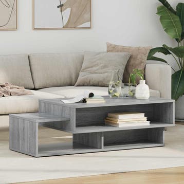vidaXL Salontafel Grijs Sonoma 105 x 50 x 32,5 cm Bewerkt, Verzenden, Nieuw