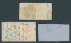 Baden 1851 - 3 briefstukken met gemengde frankeringen,