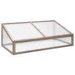 vidaXL Broeikas 110x56x39 cm vurenhout grijs, Verzenden, Nieuw