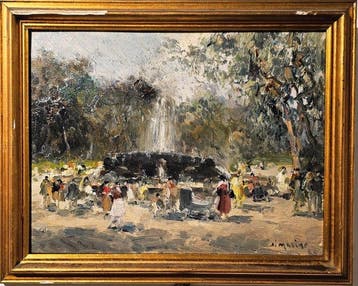 Francesco Di Marino (1892-1954) - La villa comunale di, Antiek en Kunst