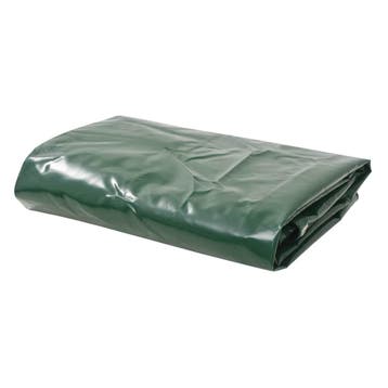 vidaXL Zeilen Groen 4 x 5 m Canvas met PVC-coating, Verzenden