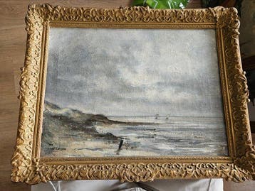 Henk Linssen (1913-1975) - Zeeuwse kust bij Zoutelande met