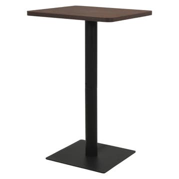 vidaXL Bistrotafel 78,5x78,5x107 cm donkeressenkleurig, Verzenden, Nieuw