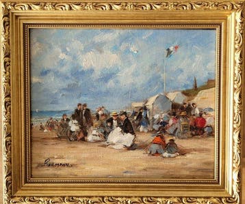 Camille Rousseau (1949) - Élégance sur la plage ~ Collection