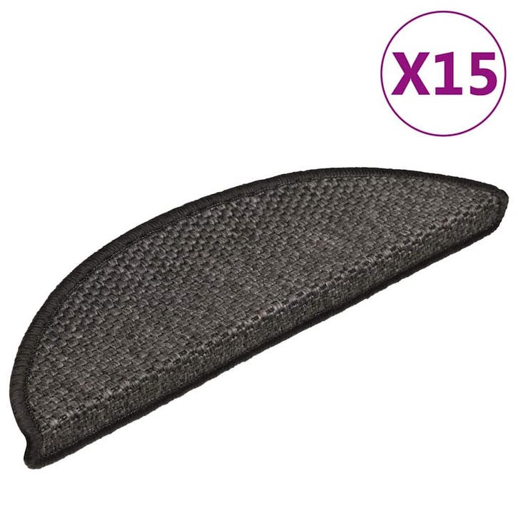 vidaXL Trapmatten zelfklevend 15st sisal-look 56x17x3cm, Bricolage & Construction, Échelles & Escaliers, Envoi