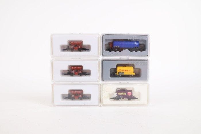 Märklin Z - Modeltrein goederenwagon (6) - Zelflossers en, Hobby en Vrije tijd, Modeltreinen | H0