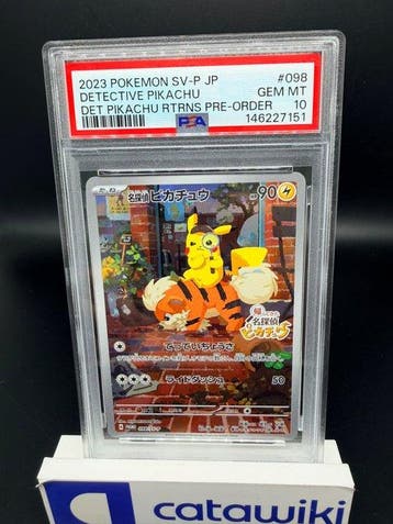 Pokémon - 1 Graded card - Detective Pikachu SV-P 098 PSA 10