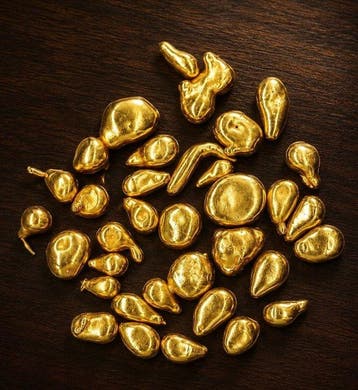 24kt goudgranulaten met COA (lees de beschrijving) Goud