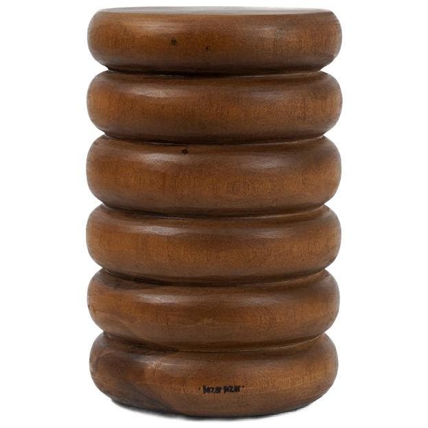 Bazar Bizar De Umiko Kruk - Naturel - Bijzettafel -, Huis en Inrichting, Tafels | Bijzettafels, Zo goed als nieuw, Hout, 45 tot 60 cm