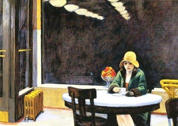 Edward Hopper - “Automat, 1927”. - 40 x 30 cm.