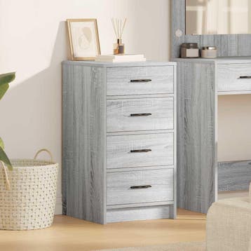 vidaXL Dressoir Grijs sonoma 40 x 41 x 75 cm Bewerkt hout, Verzenden, Nieuw