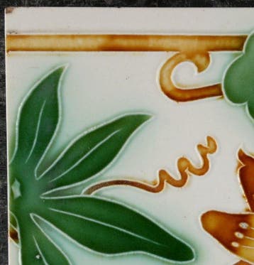 Jugendstil Tegel - Passiebloem - Societe Generale de