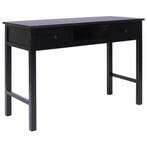 vidaXL Schrijftafel 110x45x76 cm hout zwart, Huis en Inrichting, Verzenden, Nieuw