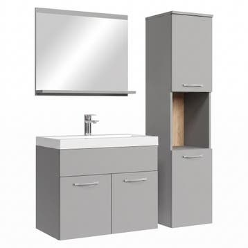 Badkamermeubel Set Montreal 60 x 35 cm - Mat Grijs, Verzenden