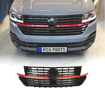 CALANDRE VOLKSWAGEN VW MULTIVAN T6.1 19-24 NOIR ROUGE, Verzenden