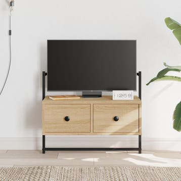 vidaXL Tv-meubel wandgemonteerd 60,5x30x51 cm hout sonoma, Verzenden