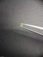 Natural Yellow Sapphire - 0.037 ct -2 mm Round cut - heated, Handtassen en Accessoires, Overige Accessoires, Verzenden, Nieuw
