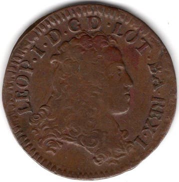 Duché de Lorraine Léopold Ier. Liard 1706 (Sans prix de